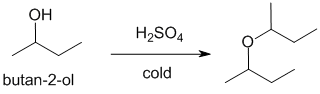 using alcohols to make symmetrical ethers