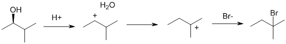 alcohol to alkyl bromide